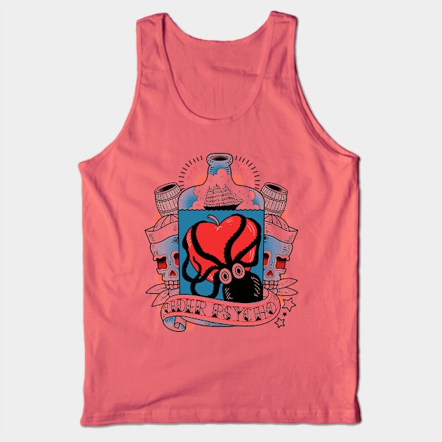 CIDER PSYCHO white Tank Top by CYDERPUNK-INC.